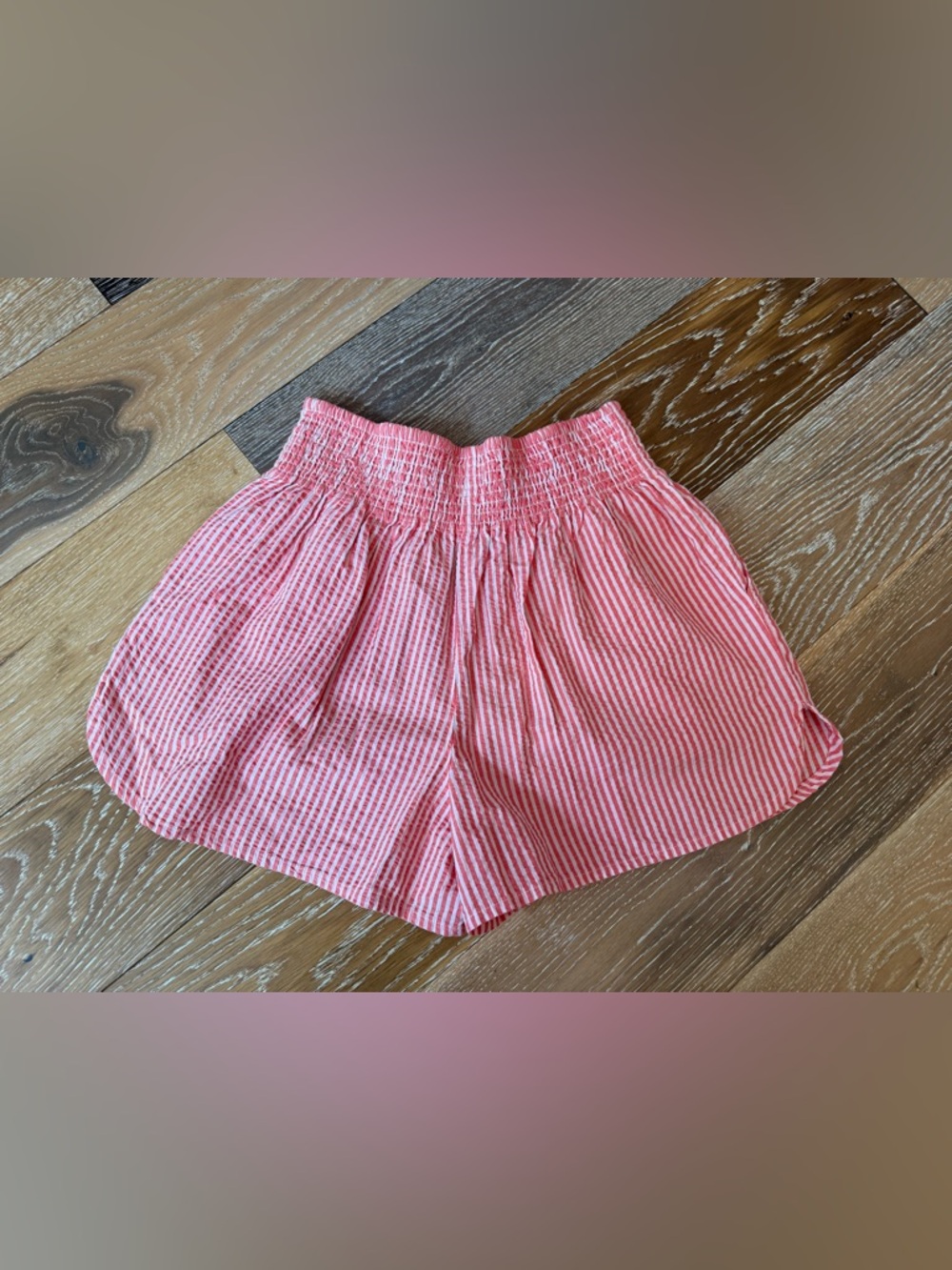 Cali Seersucker short striped cotton NWOT - Picture 8 of 9